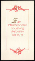 3786 - Artur Glückwunschkarte Internationaler Frauentag - Klappkarte - Planet Verlag DDR - Andere & Zonder Classificatie