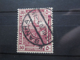 VEND BEAU TIMBRE D ' EGYPTE N° 51 , OBLITERATION " BANHA " !!! - 1915-1921 Protectorado Británico