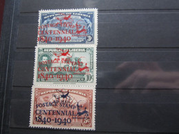 VEND BEAUX TIMBRES DU LIBERIA N° 253A - 253C , X !!! - Liberia