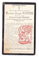 DP Joseph Hastir ° 1835 † Huy 1906 X Catherine Joseph Delleuze // Eglise Tihange - Devotion Images