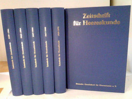Konvolut: 6 Bände Zeitschrift Für Heereskunde. - Polizie & Militari