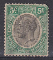 Timbre Oblitéré De 1927 Georges V MI N° 82 5 Centimes - Tanganyika (...-1932)