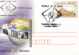 2005.10.24. World Post Day - Special Postmark - POWA - Lettres & Documents