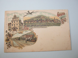 Gemünden, Bahnhof  ,  Schöne Karte  Um 1900 - Gemünden