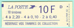 France, N° 2179,2183, 2376 - Carnet 1501 - Modernos : 1959-…