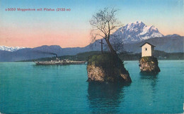 Switzerland Postcard Meggenhorn Mit Pilatus Steamboat Photoglob - Meggen