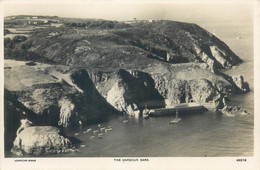 UK Postcard Sark Island The Harbour Aerial Aerofilms - Sark