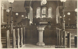 UK Postcard Sark Island Interior Of Church The Guernsey Press - Sark