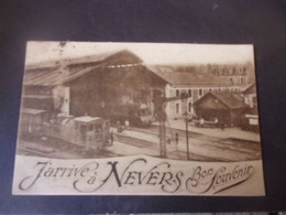 ♥️   58 NIEVRE  NEVERS 1923 SOUVENIR GARE TRAIN - Nevers