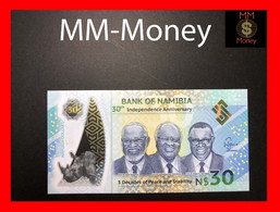 NAMIBIA 30 $  2020  P. 18  *commemorative*    Polymer  UNC - Namibië