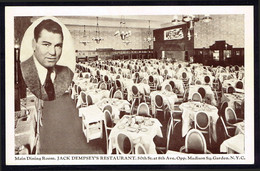 RAR AK PC Boxer Boxeur Jack Dempsey *s Restaurant In New York 50.th Street At 8 Ave. About 1940 - Sportler