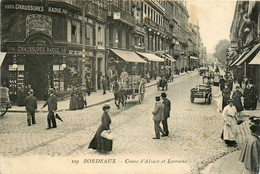 Bordeaux * Le Cours D'alsace Lorraine * Société Des Chaussures Raoul * Attelage - Bordeaux