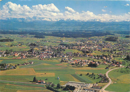 Switzerland Postcard Wetzikon Flugaufnahme Aerial 1966 - Wetzikon
