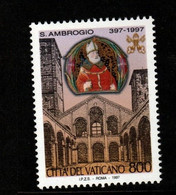 Vatican City S 1093 1997 1600th Death Anniversary Of St Ambrose .mint Never Hinged - Gebruikt