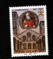 Vatican City S 1093 1997 1600th Death Anniversary Of St Ambrose .mint Never Hinged - Oblitérés