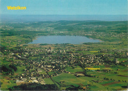 Switzerland Postcard Wetzikon Im Zurcher Oberland Aerial View 1984 - Wetzikon