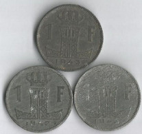 3 Pièces De 1 Franc Version Fr Et NDL - 1 Franc