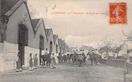 CPA - 87 - LIMOGES - MILITARIAT - 21è CHASSEURS - Chevaux - Mésière Phot- éditeur St Julien - Kasernen