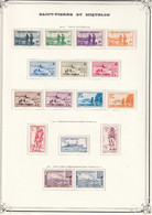 St Pierre Et Miquelon - Collection Vendue Page Par Page - Timbres Neufs * Avec Charnière - TB - Neufs