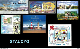 India 2012 Complete/ Full Set Of 6 Diff. Mini/ Miniature Sheets Year Pack Lighthouse Olympics Aviation Dargah MS MNH - Badminton