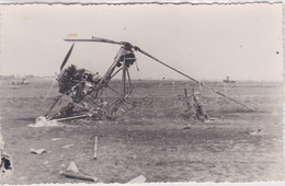 AUTOGYRE LéO C- 30 - Crash De L'Appareil - Entre Deux-guerres - Carte Photo - Helicopters