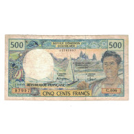 Billet, Tahiti, 500 Francs, 1985, KM:25d, TB+ - Papeete (Polinesia Francesa 1914-1985)
