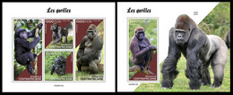 Central Africa  2022 Gorillas. (413) OFFICIAL ISSUE - Gorillas