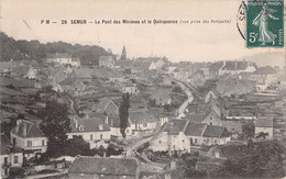 CPA - 21 - SEMUR - Le Pont Des Minimes Et Le Quinquonce - Vue Prise Des Remparts - Semur