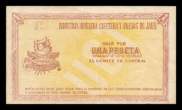 España Billete Local Guerra Civil Jaén 1 Peseta 1937 EBC XF - Autres & Non Classés