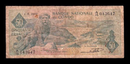 Congo 50 Francs 1962 Pick 5a BC- G - Democratic Republic Of The Congo & Zaire