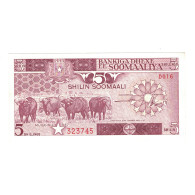 Billet, Somalie, 5 Shilin = 5 Shillings, 1987, KM:31c, SPL - Somalie