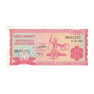 Billet, Burundi, 20 Francs, 2001, 2001-08-01, KM:27d, SPL - Burundi