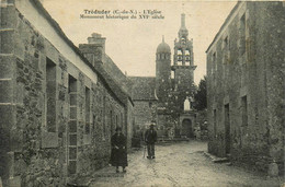 Tréduder * Rue Ruelle Et L'église Du Village - Other & Unclassified
