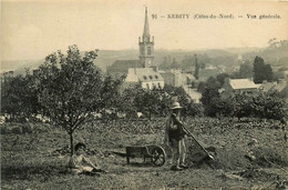 Kerity * Vue Générale Du Village * Fermier Travail Aux Champs * Villageois Culture - Andere & Zonder Classificatie