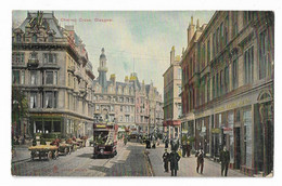 Postcard, Scotland, Glasgow, Charing Cross, Post Office, Tram, Early 1900s. - Renfrewshire