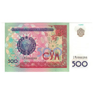 Billet, Ouzbékistan, 500 Sum, 1999, KM:81, NEUF - Ouzbékistan