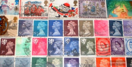 United Kingdom 50 Different Stamps - Collections