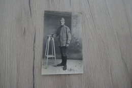 Carte Photo Guerre 14/18? Militaire Nommé Au Dos Henri Bouet 141 Au Col - Guerra 1914-18