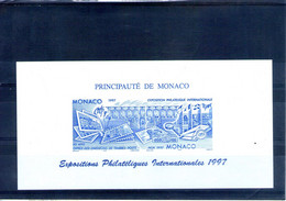 Monaco. épreuve De Couleur De L'exposition Philatélique Internationale 1997 - Cartas & Documentos