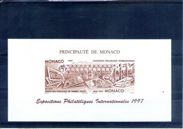 Monaco. épreuve De Couleur De L'exposition Philatélique Internationale 1997 - Cartas & Documentos