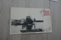 CPA Bateau Ship Het SS Eva In Droogdok Te Sabang TP Et Cachet Nederlandsch Indie - Koopvaardij
