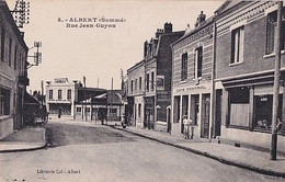 Delcampe - ALBERT               RUE JEAN GUYON                 CAFE CENTRAL - Albert