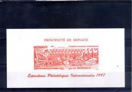 Monaco. Epreuve Essai De Couleur . Expositions Philatéliques Internationales 1997 - Cartas & Documentos