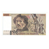 France, 100 Francs, Delacroix, 1994, L.271, SUP+, Fayette:69ter.01a, KM:154h - 100 F 1978-1995 ''Delacroix''