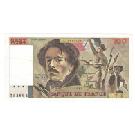 France, 100 Francs, Delacroix, 1980, T.42, SUP, Fayette:69.04b, KM:154b - 100 F 1978-1995 ''Delacroix''