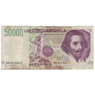 Billet, Italie, 50,000 Lire, 1992, 1992-05-27, KM:116a, TB - 50000 Liras