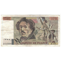 France, 100 Francs, Delacroix, 1989, M.132, TB+, Fayette:69.13a, KM:154d - 100 F 1978-1995 ''Delacroix''