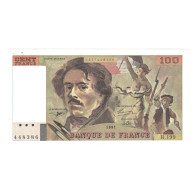 France, 100 Francs, Delacroix, 1991, H.199, SPL, Fayette:69bis04a, KM:154f - 100 F 1978-1995 ''Delacroix''