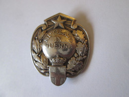 Italy-Medaglia D'argento 800/Medaille D'argent 800/Medal 800 Silver:Mutilato In Guerra/Mutile A La Guerre/Maimed In War - Italien