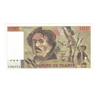 France, 100 Francs, Delacroix, 1980, O.37, SPL, Fayette:69.04b, KM:154b - 100 F 1978-1995 ''Delacroix''